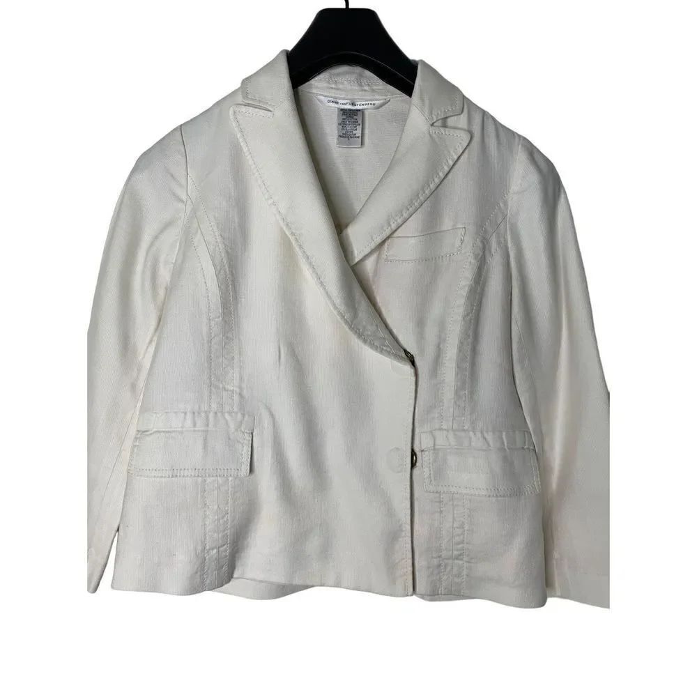 Diane Von Furstenberg jacket white women’s size 2